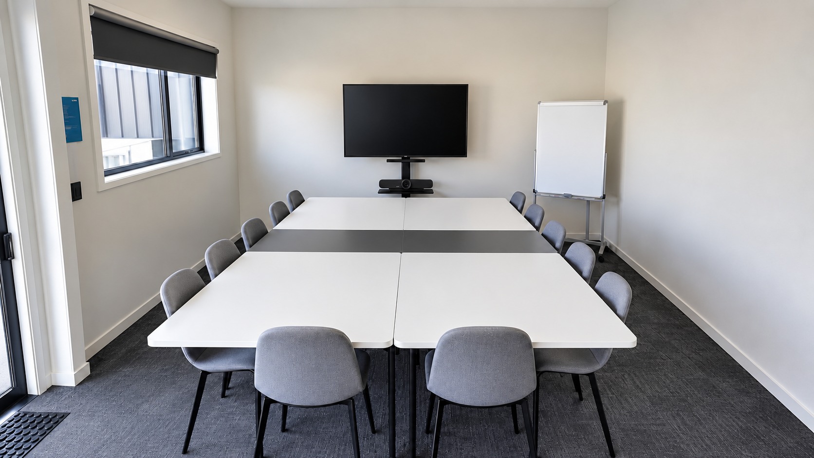 Boardroom layout at TAS HUB, Washdyke, Timaru